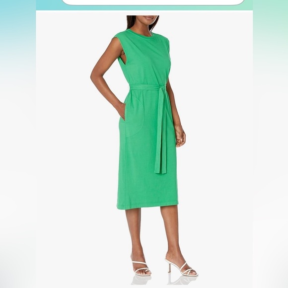 Velvet by Graham & Spencer Kenny Acid Green Midi Dress - Picture 6 of 7